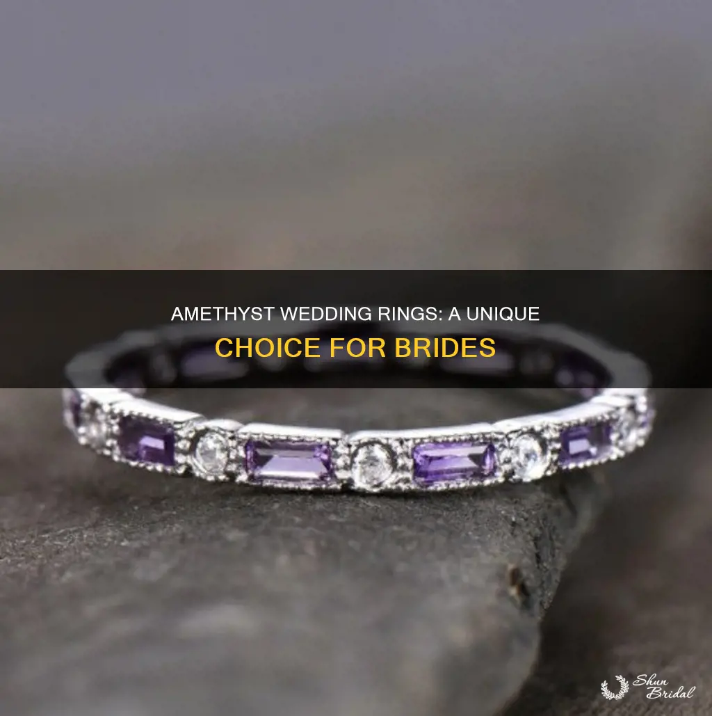 can a wedding ring be an amethyst