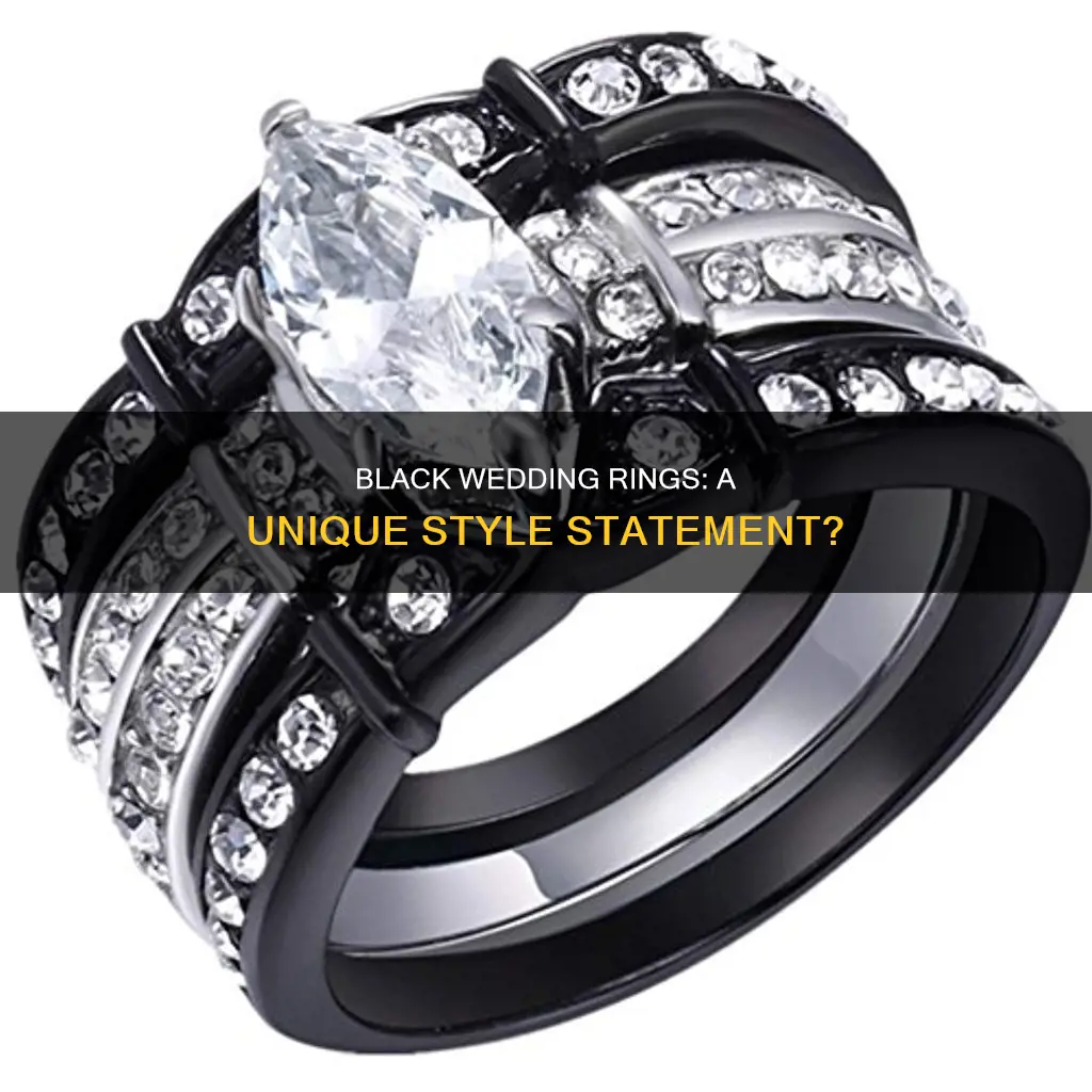 can a wedding ring be black