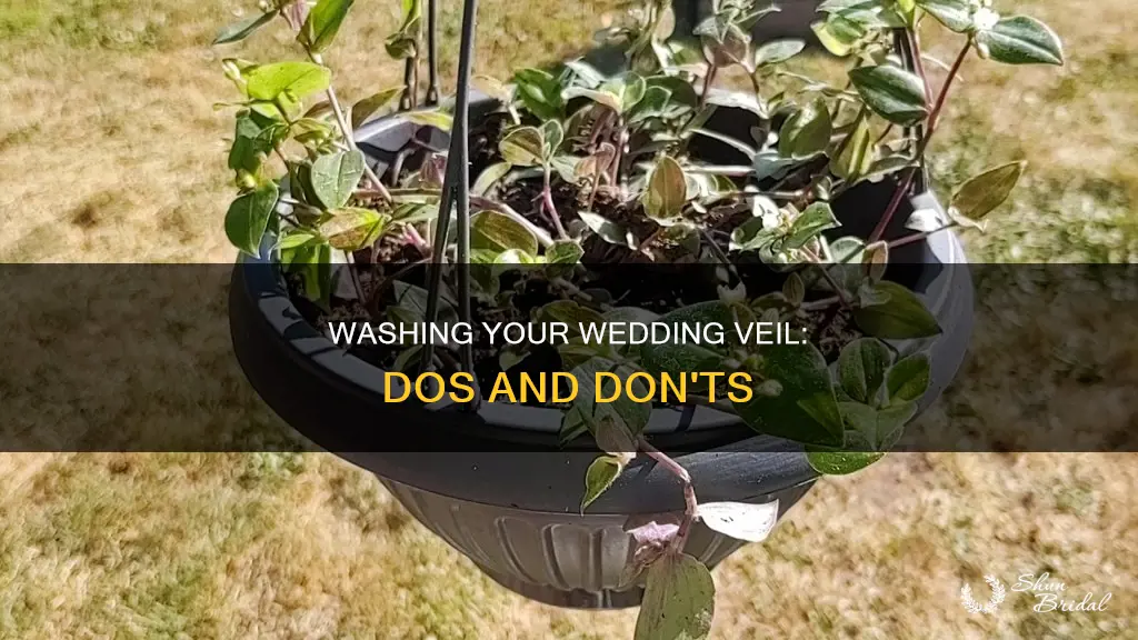 can a wedding veil be washed