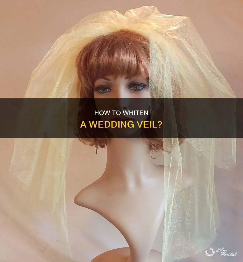 can a wedding veil be whitened