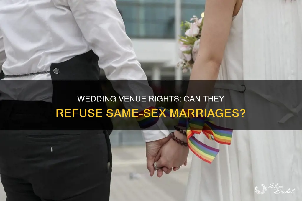 can a wedding venue refuse same sex marriage