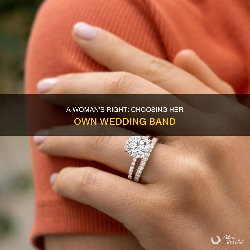 can a woman buy her own wedding band