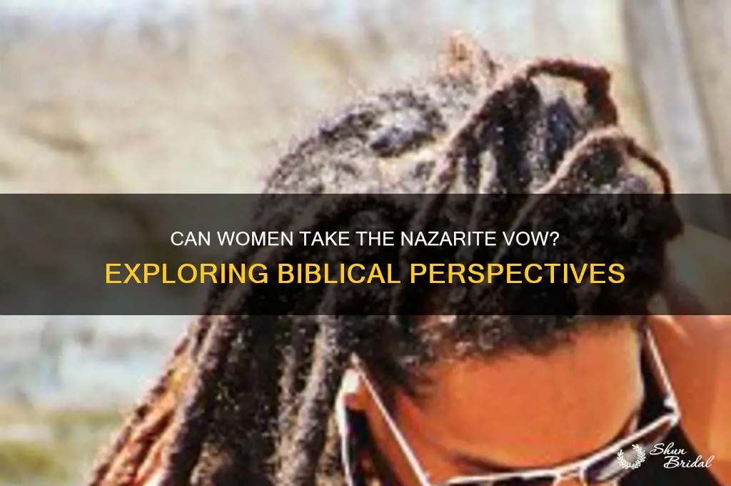 can a woman take the nazarite vow