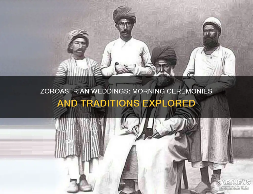 can a zoroastrian wedding be done in the morning