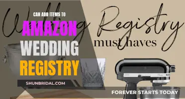 Amazon Wedding Registry: Add Items, Endless Options