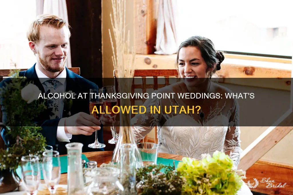 can alcohol be allowed thanksgiving point wedding utah