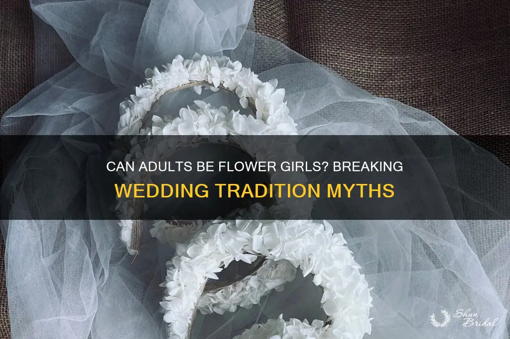 can an adult be a flower girl