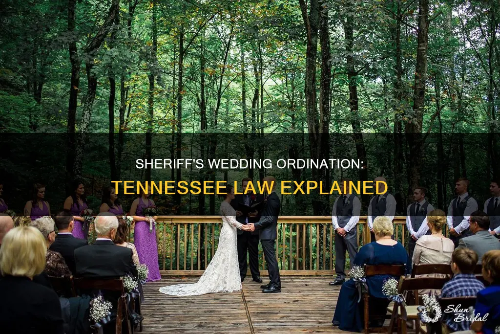 can an elected sheriff ordain a wedding in Tennessee