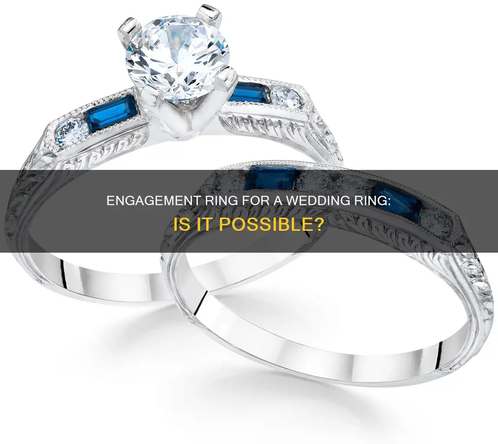 can an engagement ring double as a wedding ring