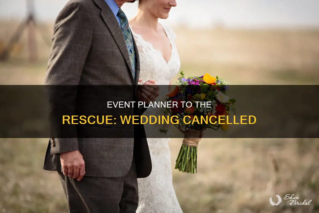 can an event planner help with a cancelled wedding