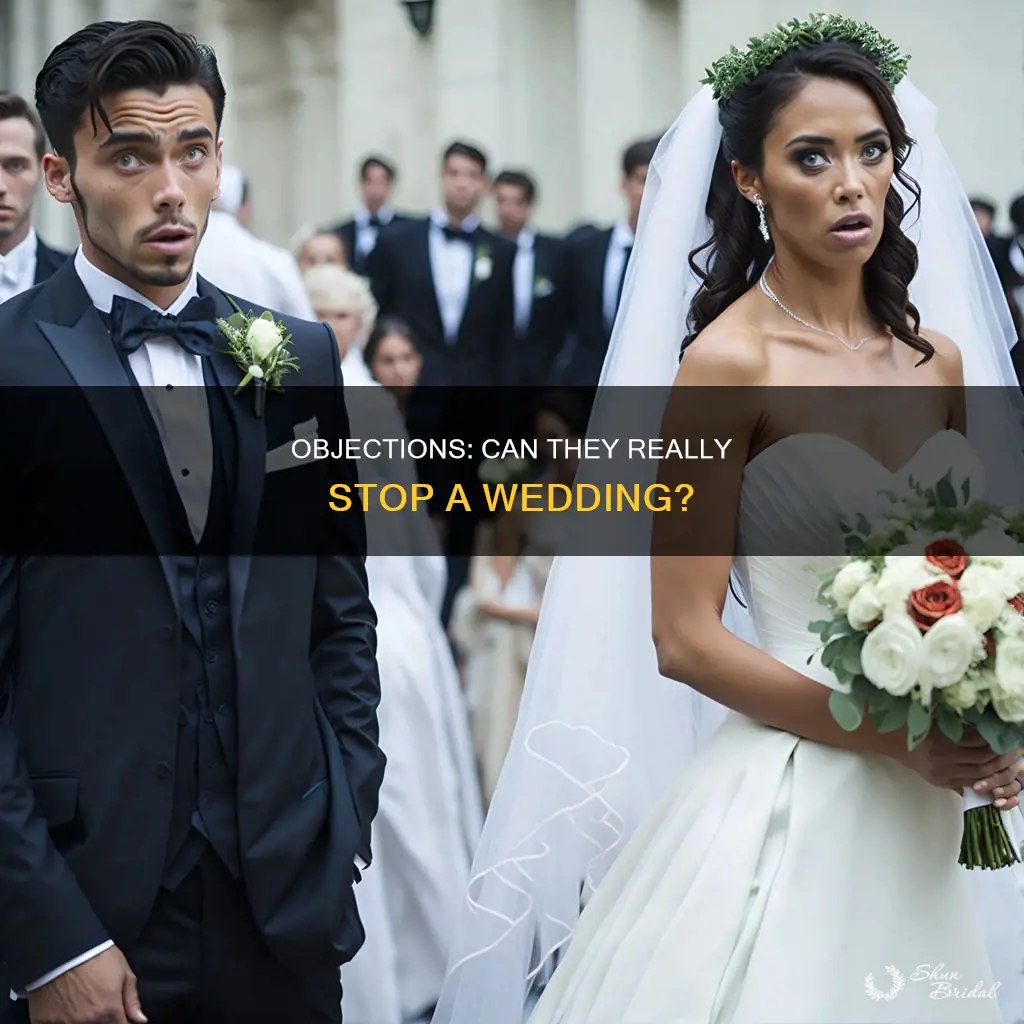 can an objection stop a wedding