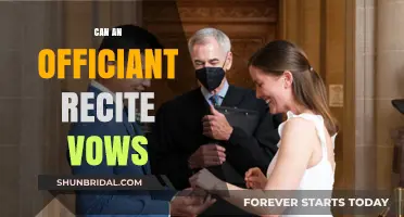 Can Officiants Recite Vows? Exploring Wedding Ceremony Traditions and Roles
