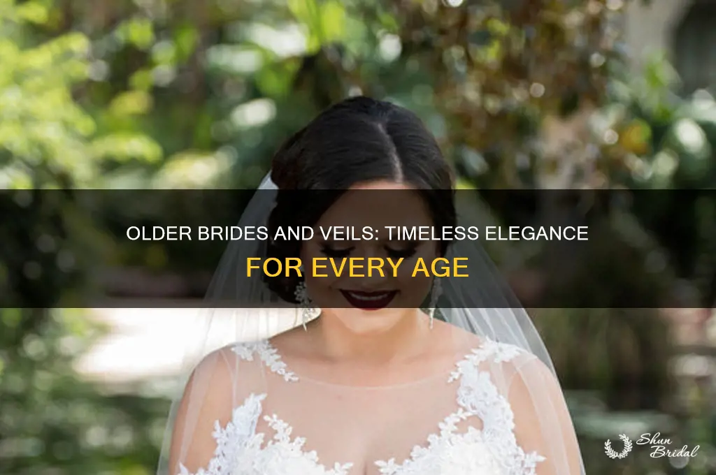 can an older bride wear a veil