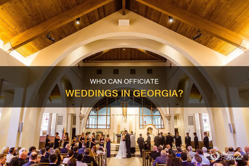 can an ordained deacon perform weddings in Georgia