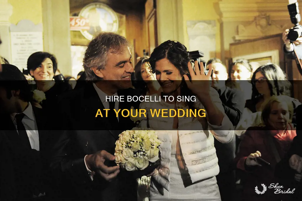 can andrea bocelli sing at my wedding