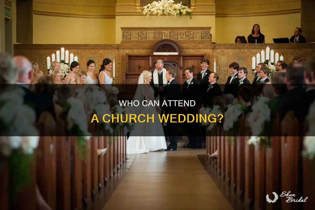 can anybody attend a church wedding