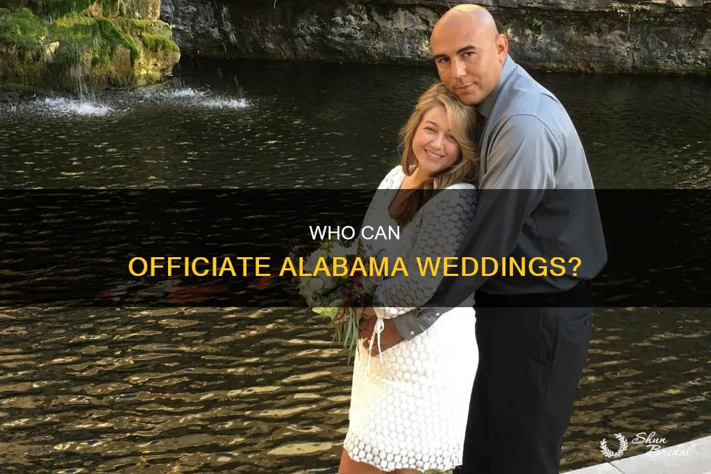 can anyone officiate a wedding in alabama