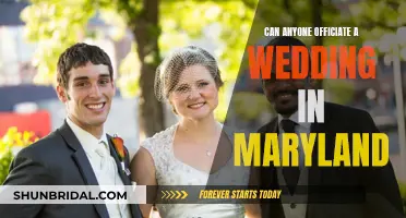 Who Can Officiate a Wedding in Maryland?