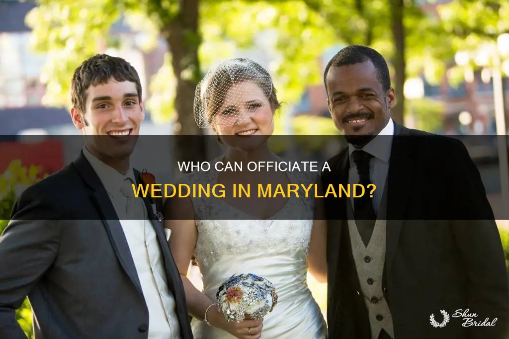 can anyone officiate a wedding in maryland