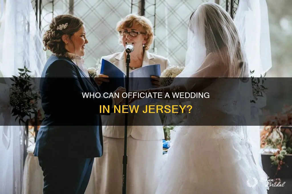 can anyone officiate a wedding in new jersey