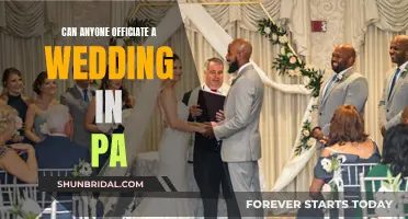 Who Can Officiate a Wedding in PA?