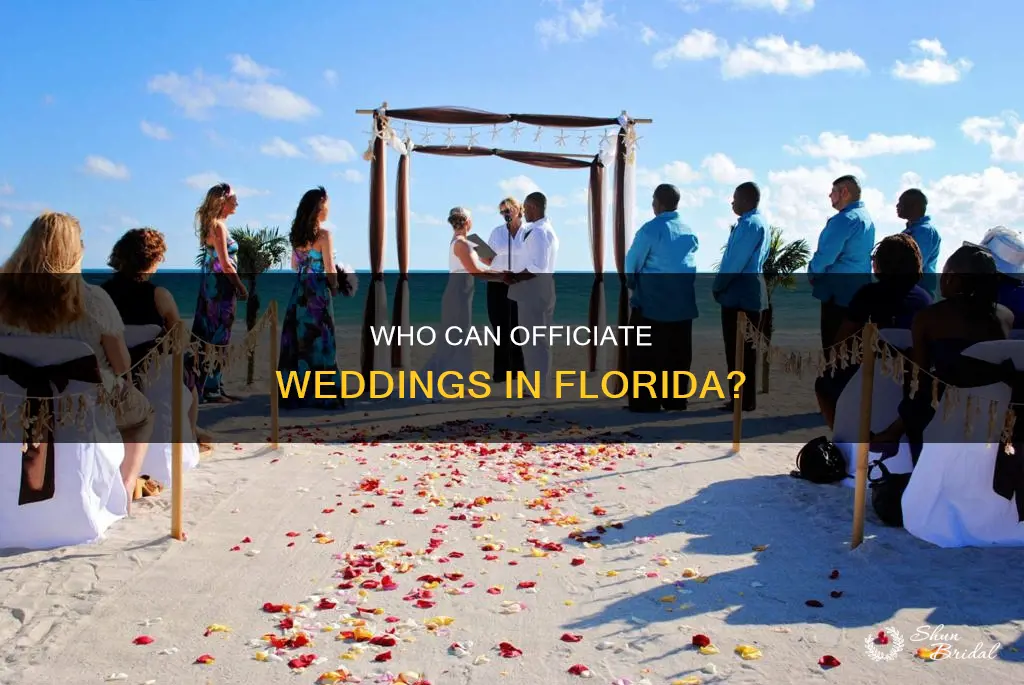 can anyone perform a wedding ceremony in Florida