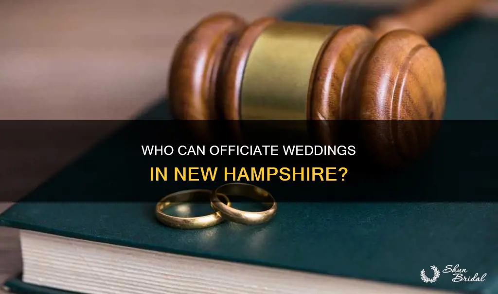 can anyone perform a wedding ceremony in nh