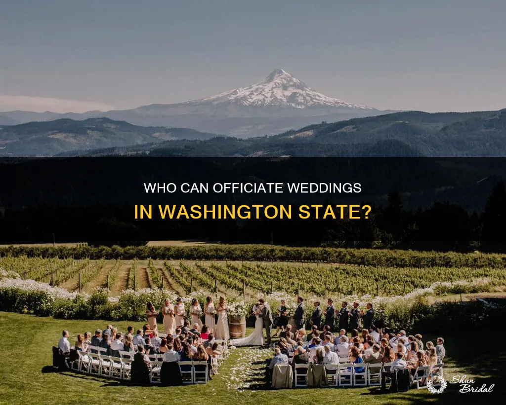 can anyone perform a wedding in Washington state