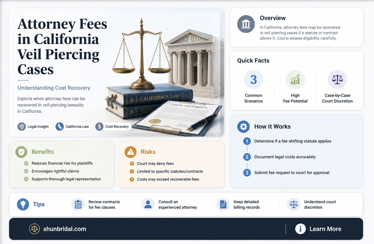 are attorney fees recoverable in piercing the veil cases california