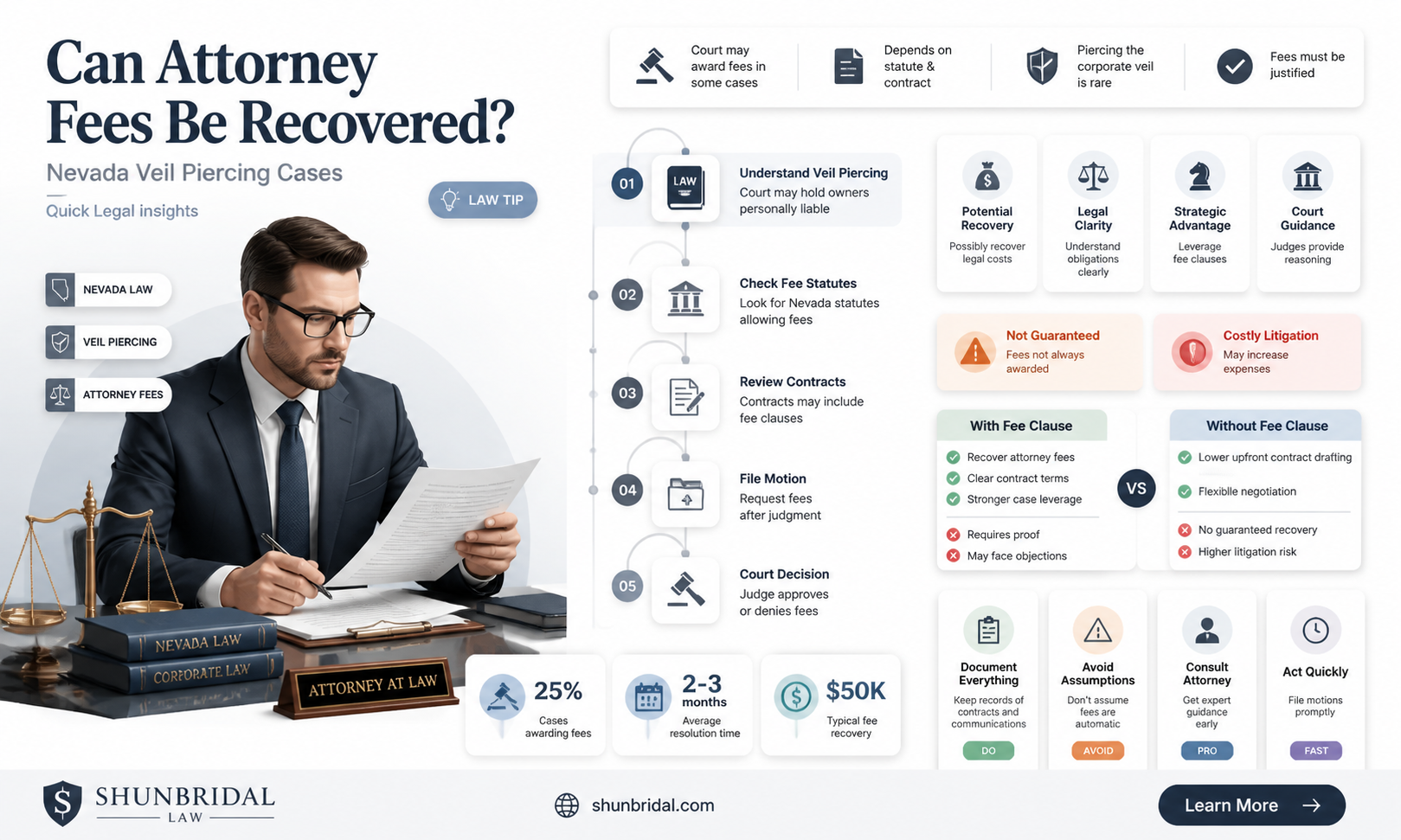 are attorney fees recoverable in piercing the veil cases nevada