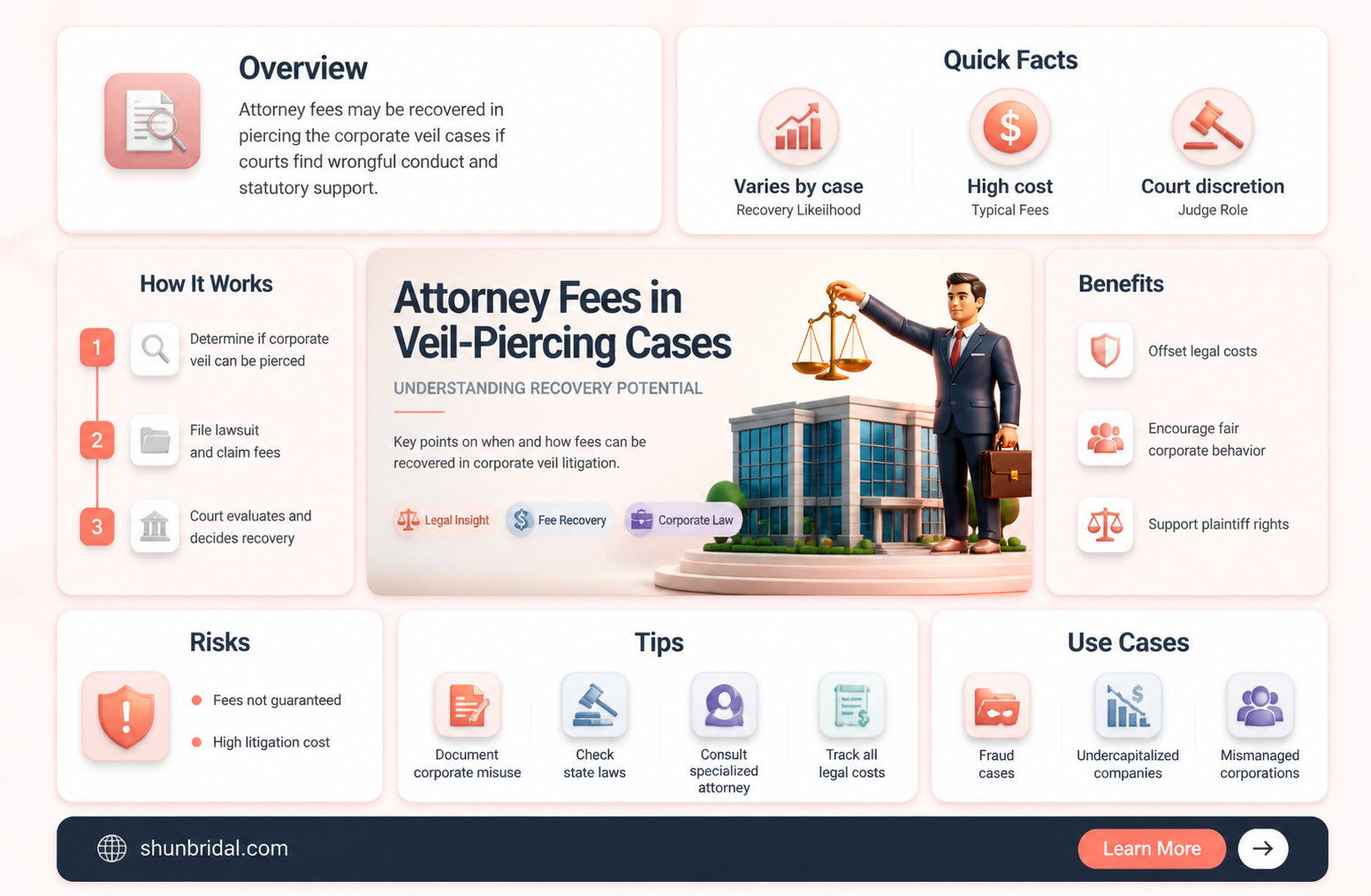 are attorney fees recoverable in piercing the veil cases