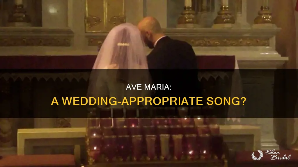 can ave maria be played at a wedding