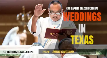 Deacon Weddings in Texas: What's Allowed?