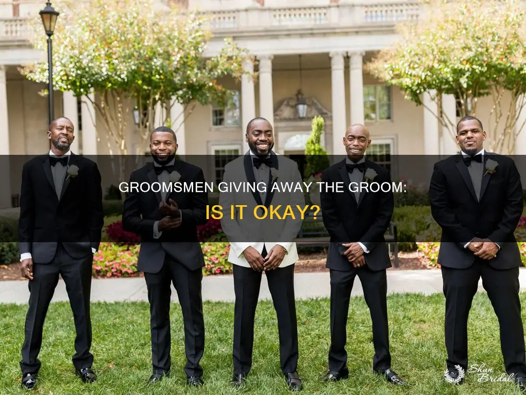 can best man give away groom