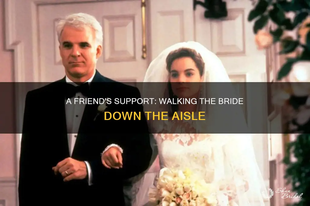 can best man walk bride down isle