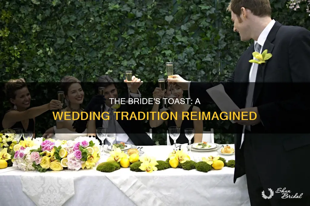 can bride give toast at wedding