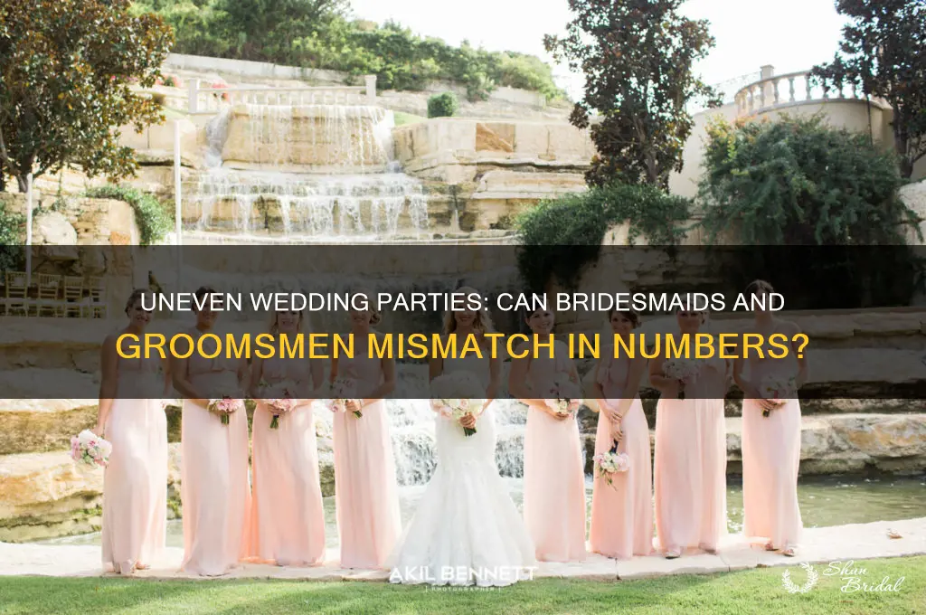can bridesmaid and groomsmen have different numbers