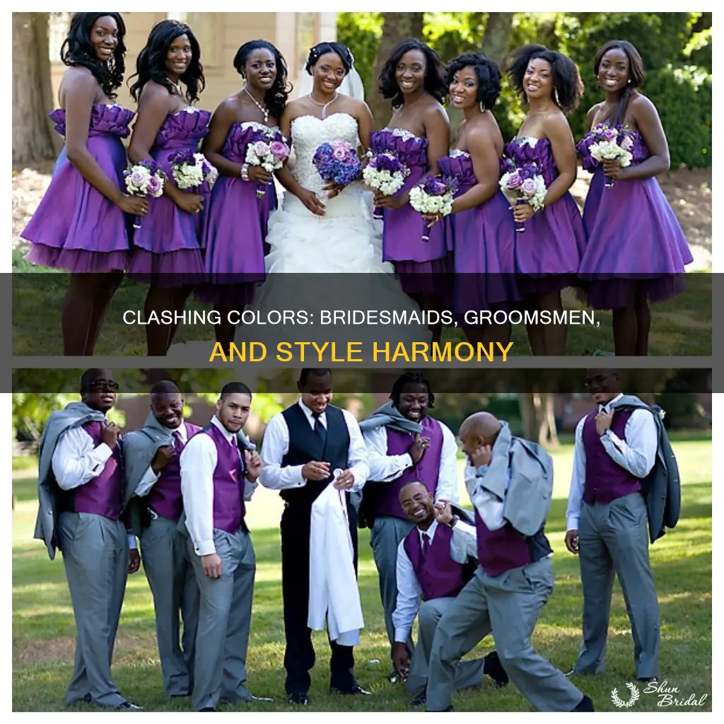 can bridesmaids and groom wear the same color