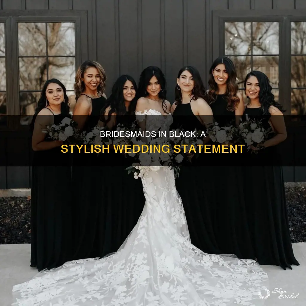 can bridesmaids wear black