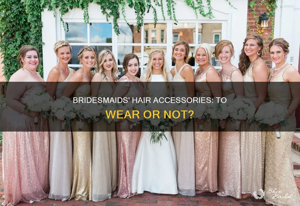 can bridesmaids wear hair accessories