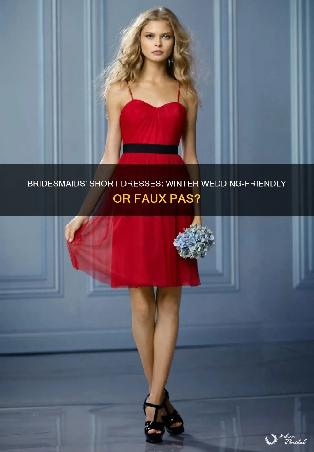 can bridesmaids wear short dresses in winter