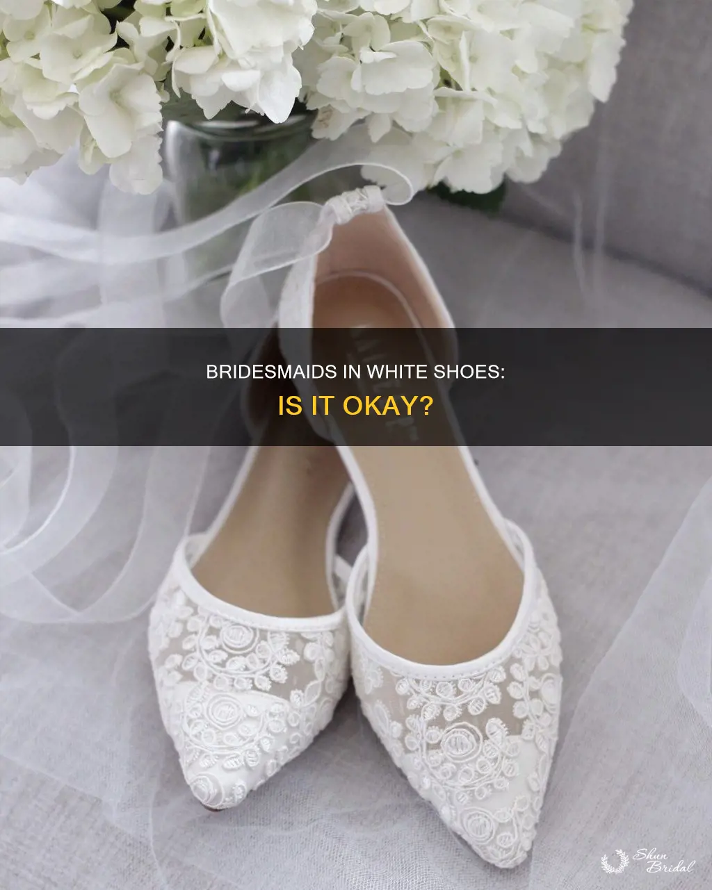 can bridesmaids wear white shoes