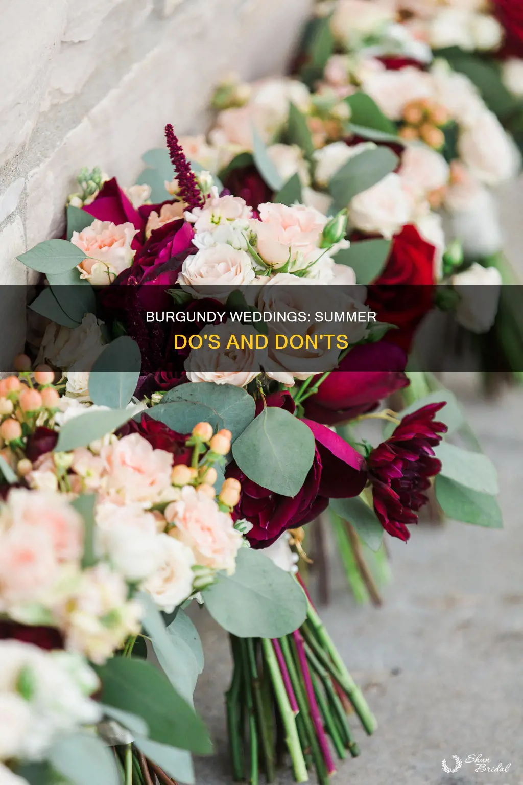 can burgundy be a summer wedding color