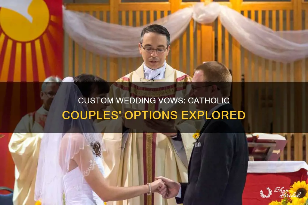 can catholics make their own wedding vows