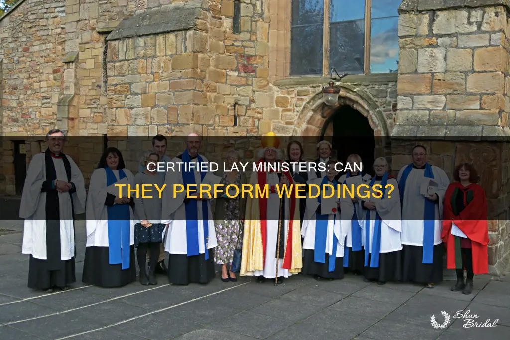 can certified lay ministers perform weddings