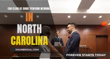 Clerk of Court: Can They Perform Weddings in North Carolina?