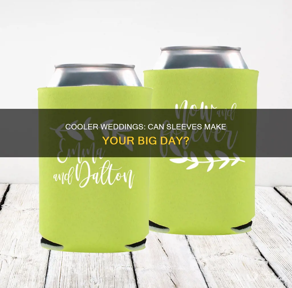 can cooler sleeve wedding