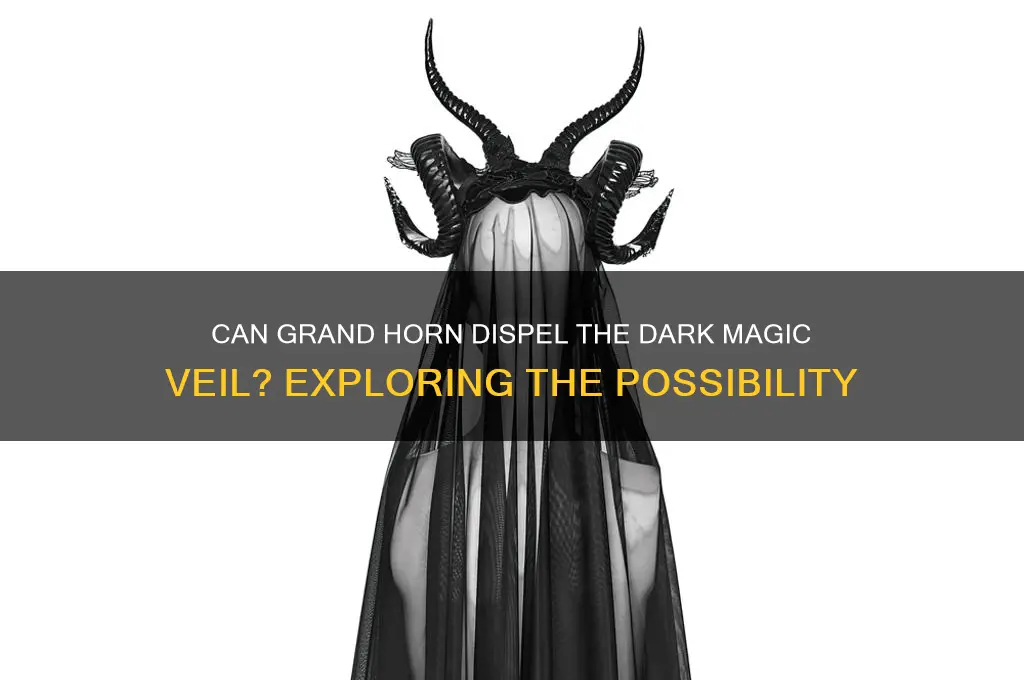 can dark magic veil be negated by grand horn
