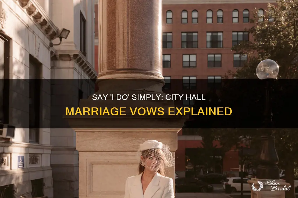 can do marriage vow in the city hall