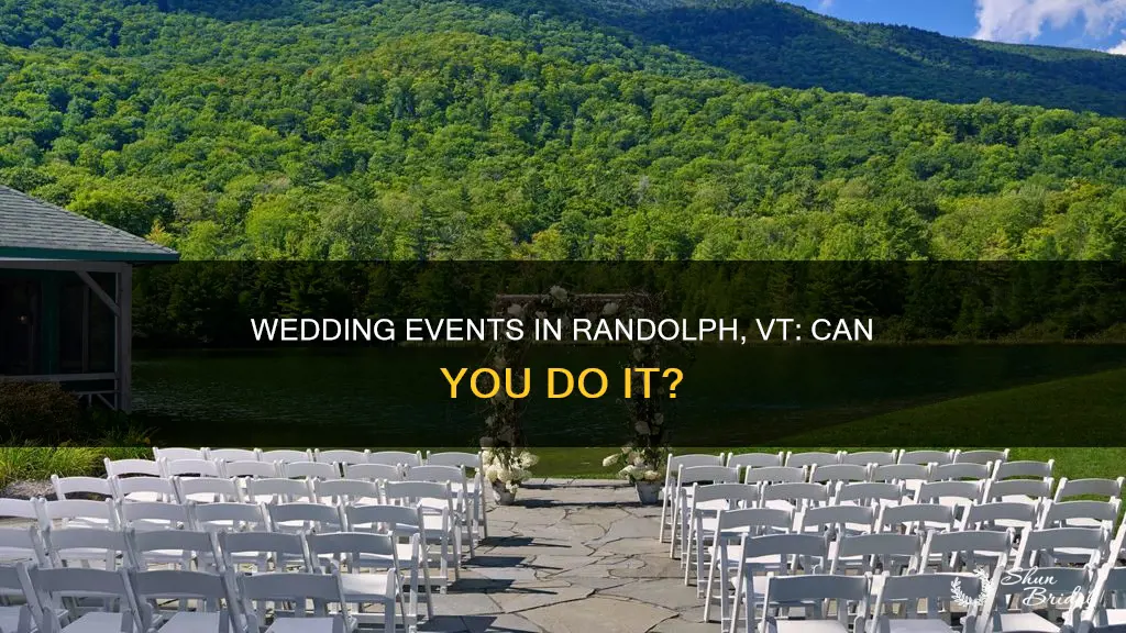 can do wedding events randolph vt